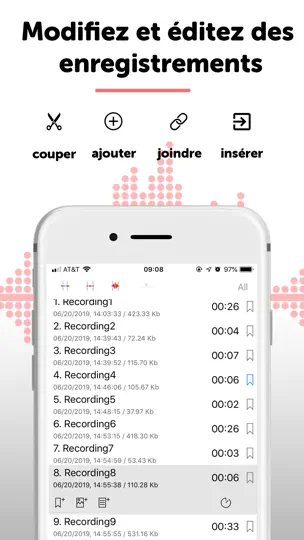Capture d'écran de Alon Dictaphone Memo Et Notes sur iPhone 4