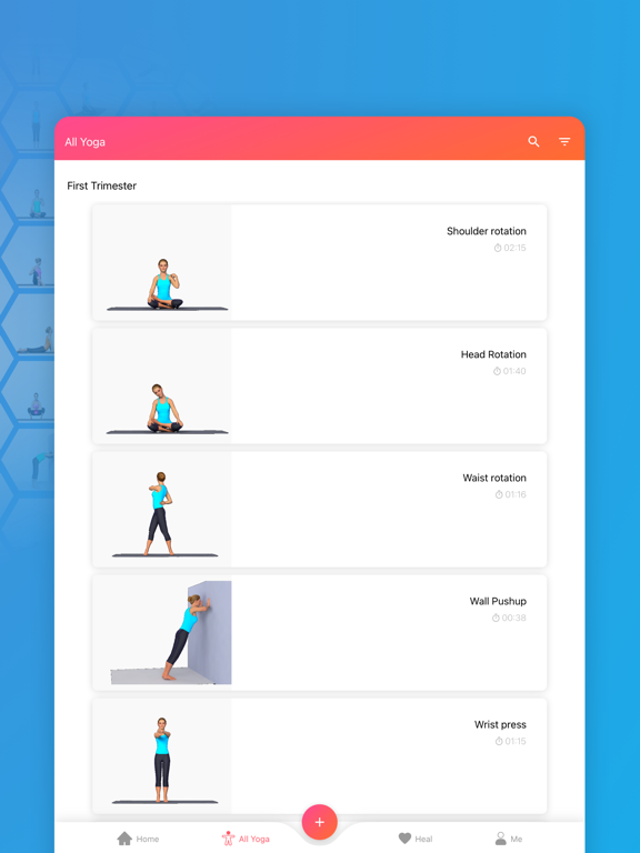 Prenatal Pregnancy Yoga Pilate iPad screenshot 7 - Health & Fitness app