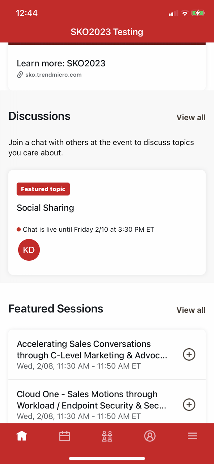 Trend Micro Global Events App