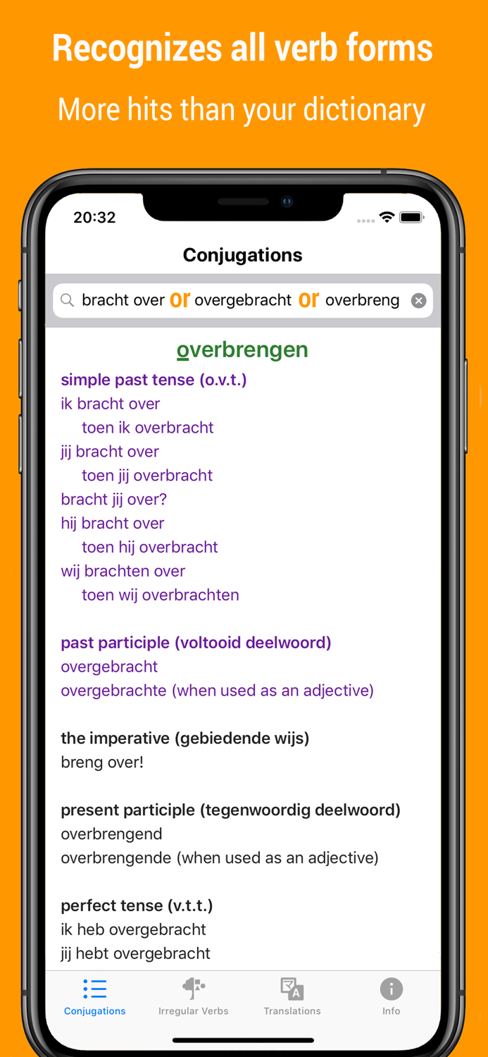 Dutch Verb Conjugations