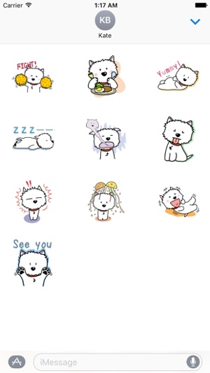 Snow Westie Dog Sticker(圖3)-速報App