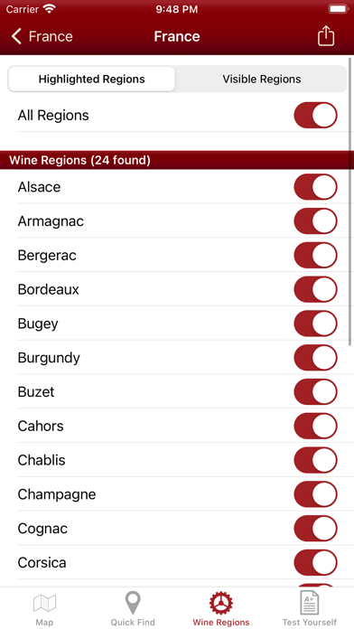 Wine Maps Screenshot