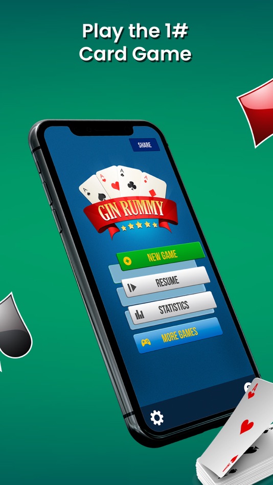 #3. Gin Rummy Card Game Classic™ (iOS) 由: Awesome Cool and Fun Free Games LLC