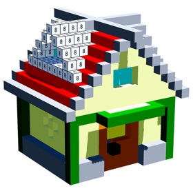 螢幕擷取畫面 (8) House 3D Voxel Color By Number
