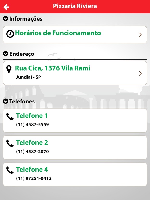 Screenshot #6 pour Pizzaria Riviera