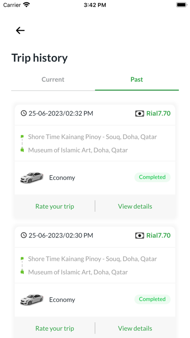 Qreeb - book a ride now Screenshot