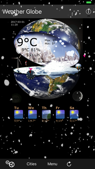 Screenshot #3 pour Weather Globe