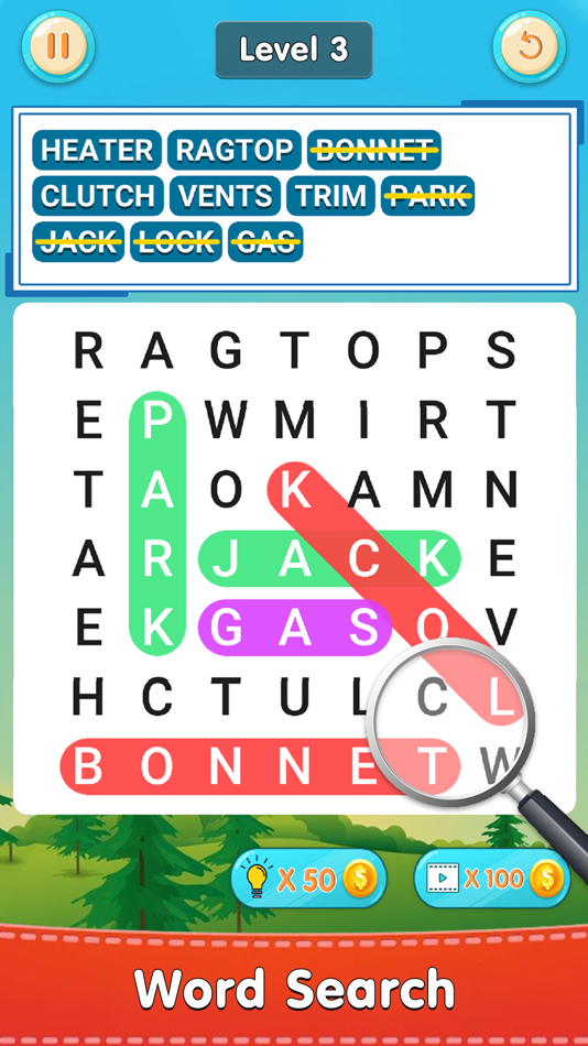 #1. Word Search - Word Finder Game (iOS) By: Vandan Dungrani