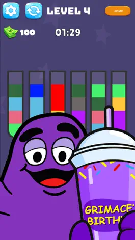 Game screenshot Grimace Sort shakes : Puzzle hack