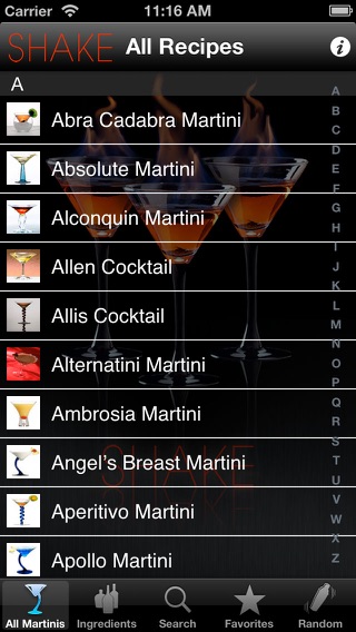 SHAKE: Martini Recipesのおすすめ画像2