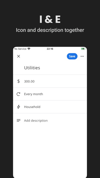 Rough Budget Mate - I & E screenshot-3