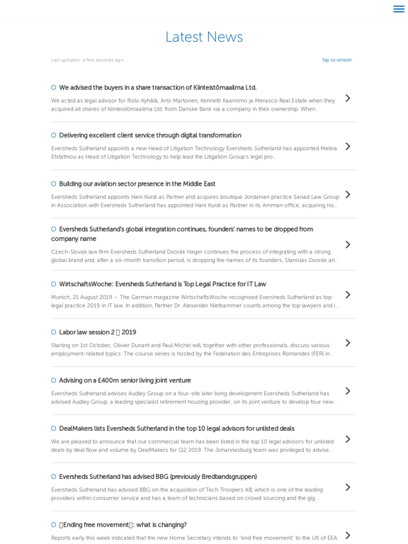 Screenshot #5 pour Eversheds Sutherland Mobile