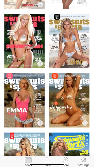 Swimsuits & Sports Magazine Screenshot