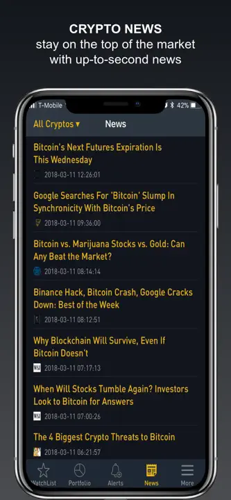 Crypto Tracker by BitScreener: Screenshot 7 von 7