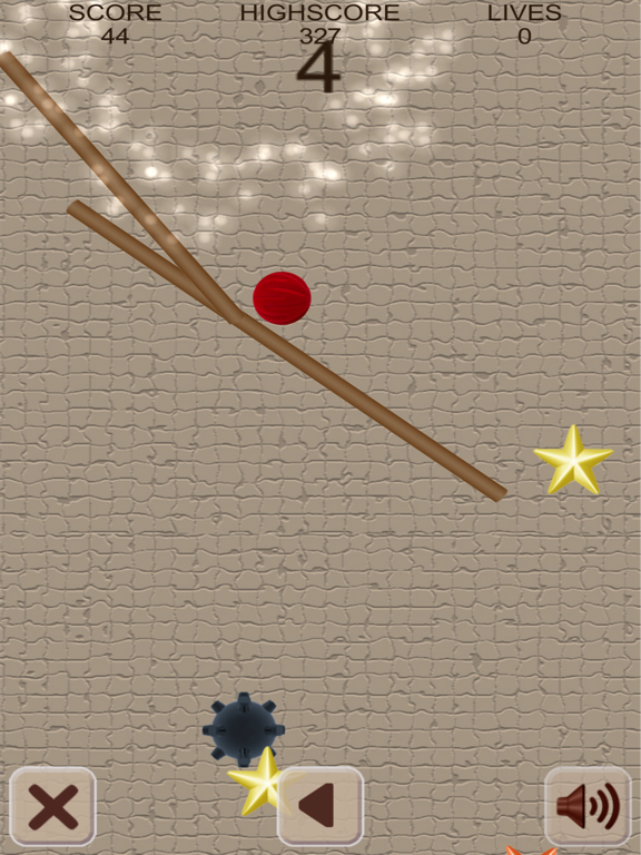 Red Rolling Ball iPad screenshot