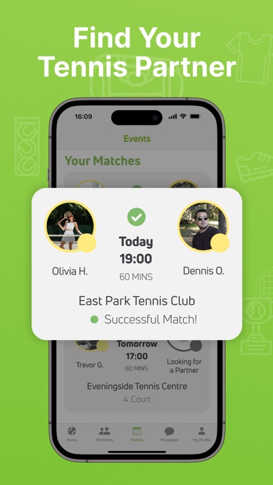 Kort: Find Tennis Partners Screenshot