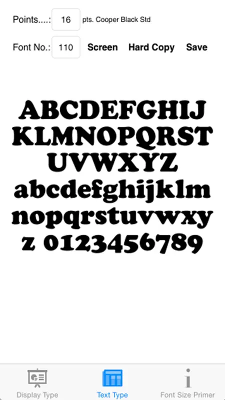 Font Sizes screenshot 2 of 5