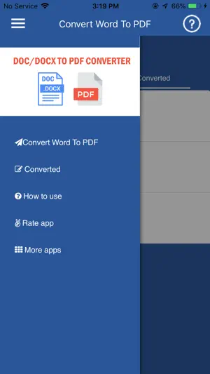 Convert DOC/DOCX to PDF screenshot 1