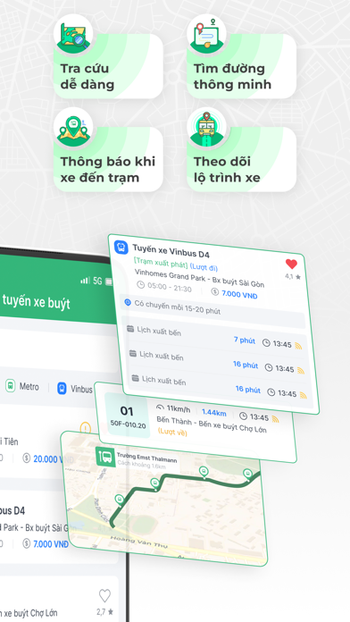 BusMap - Xe buýt & Thanh Toánのおすすめ画像2