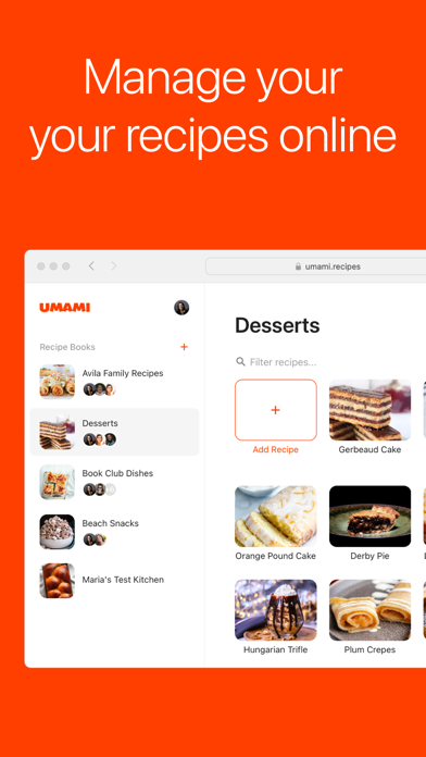 Umami - Recipe Manager Screenshot
