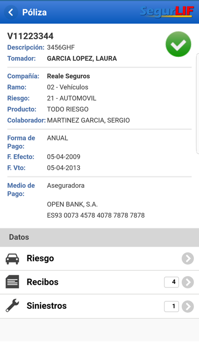 SegurLIF Movil Screenshot