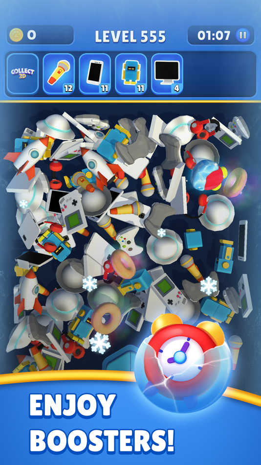 #9. Collect 3D - Find Match Items (iOS) Podle: Connectinno