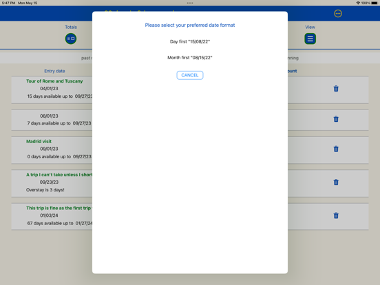 90 days in Schengen plannerのおすすめ画像4