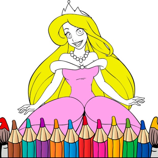 Princess Coloring Pages & Book icon