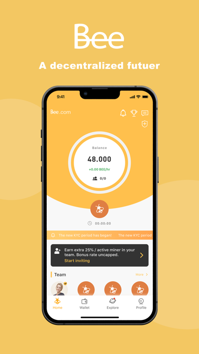 Screenshot #1 pour Bee Network:Phone-based Asset