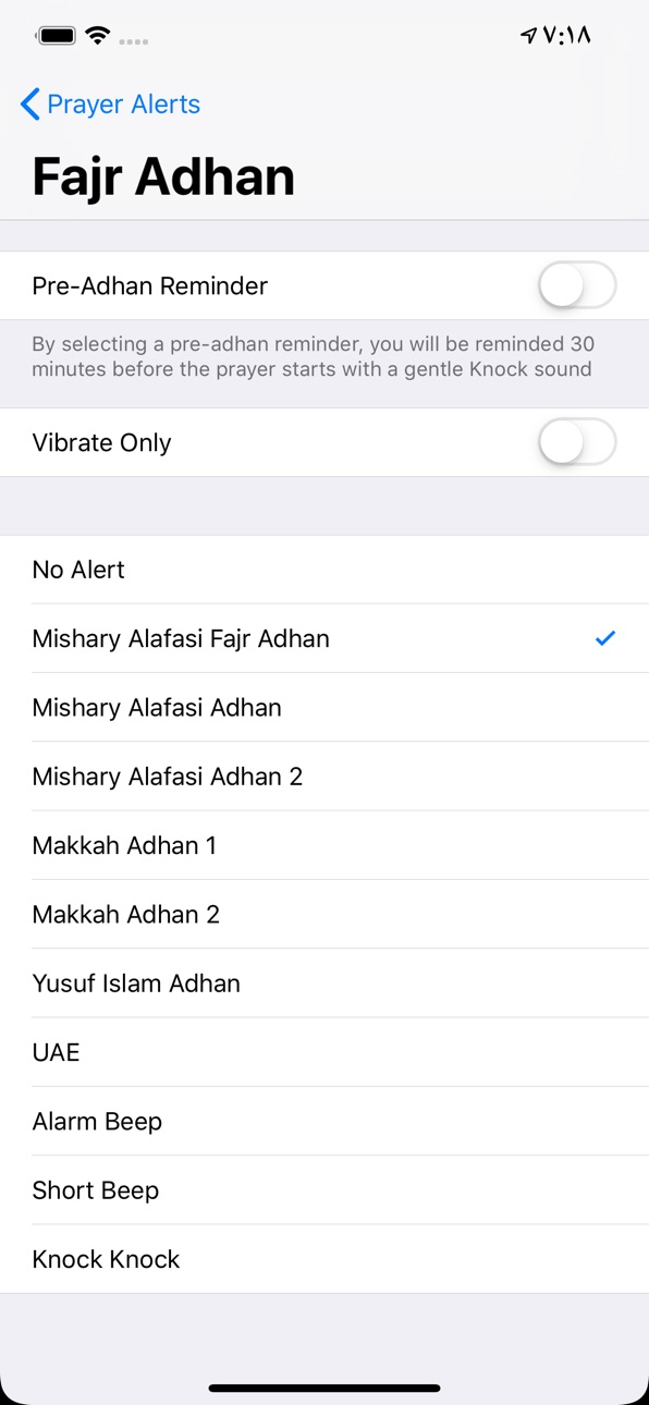 iPhone screenshot