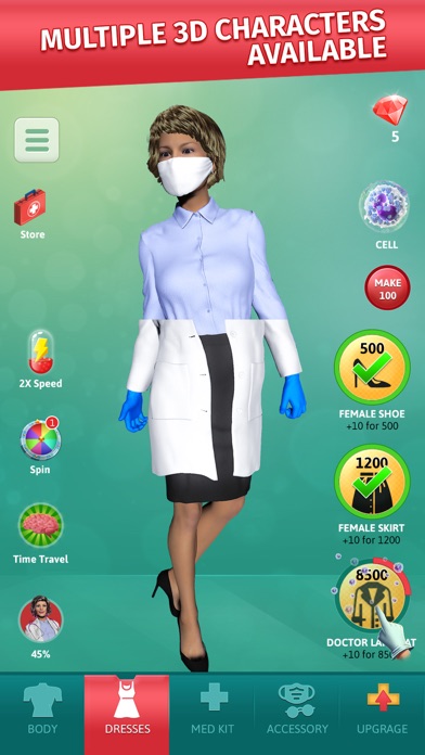 医者: Dress up games シミュレーションゲームのおすすめ画像4