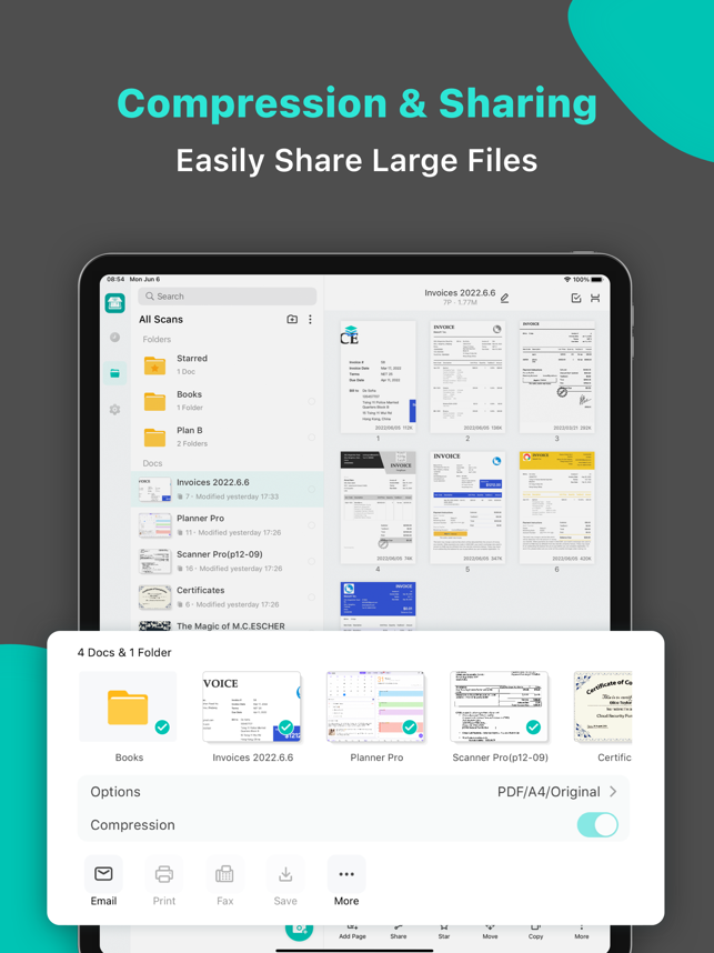 BeeScan - Tangkapan Layar Aplikasi Pemindai PDF