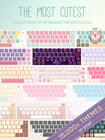 Pastel Keyboard Themes Colorのおすすめ画像3