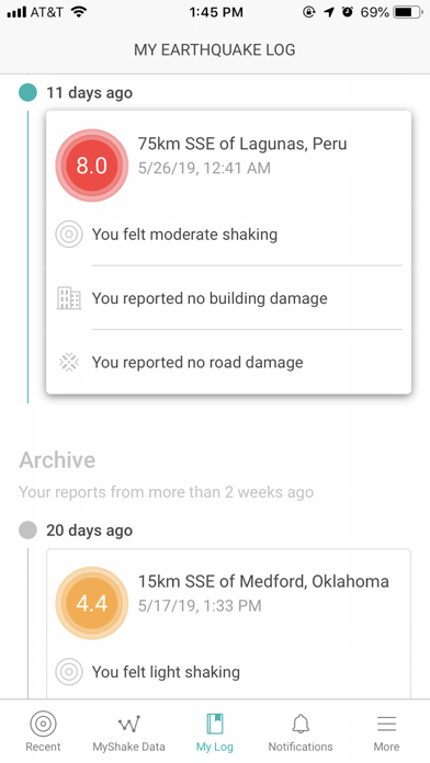 Screenshot 2 of MyShake App