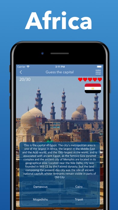 World Capital Cities Quizizz Screenshot