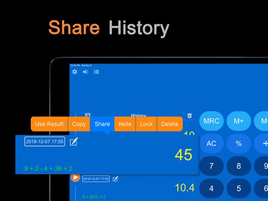 DayCalc Pro - Rekenmachine iPad app afbeelding 7