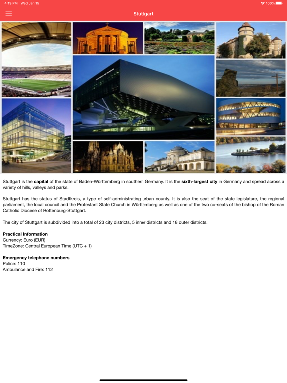 Screenshot #4 pour Stuttgart City Guide
