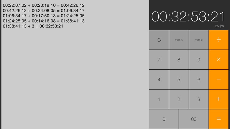 Simple Timecode Calculator