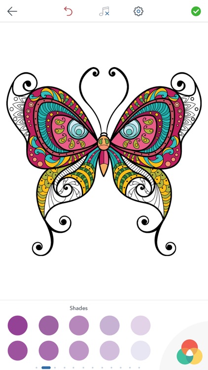 Adult Butterfly Coloring Book screenshot-3