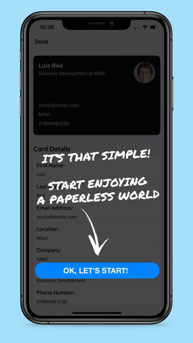 Karta for Business Cards Screenshot