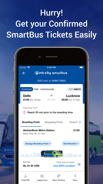 Bus Booking- IntrCity SmartBus Screenshot