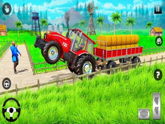 Big Tractor Farming Games 3D screenshot 3