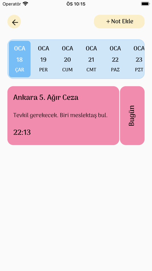 #7. Avukat Ajandası (iOS) Podle: Cihan Uyaroglu