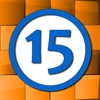 Fifteen sliding tiles puzzle icon