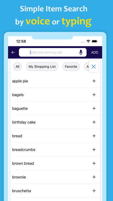Shoppe - Shopping list app Screenshot