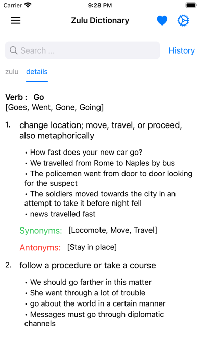 Smart Zulu Dictionary Screenshot
