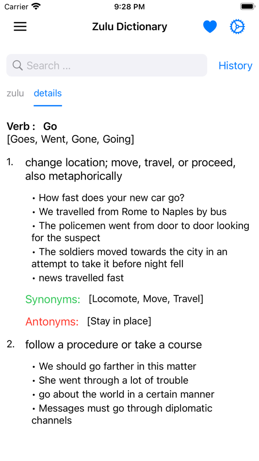 #3. Smart Zulu Dictionary (iOS) 由: Md Shihab Uddin