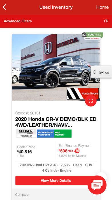 Chatham Honda Screenshot