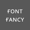 Font Fancy for social media contact information