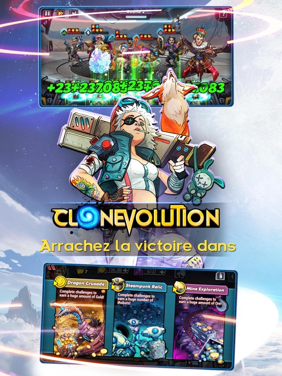 Screenshot #5 pour Clone Evolution: RPG Battle